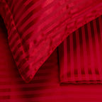 CRIMSON stripe bedsheet