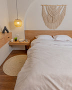 WHITE stripe duvet cover
