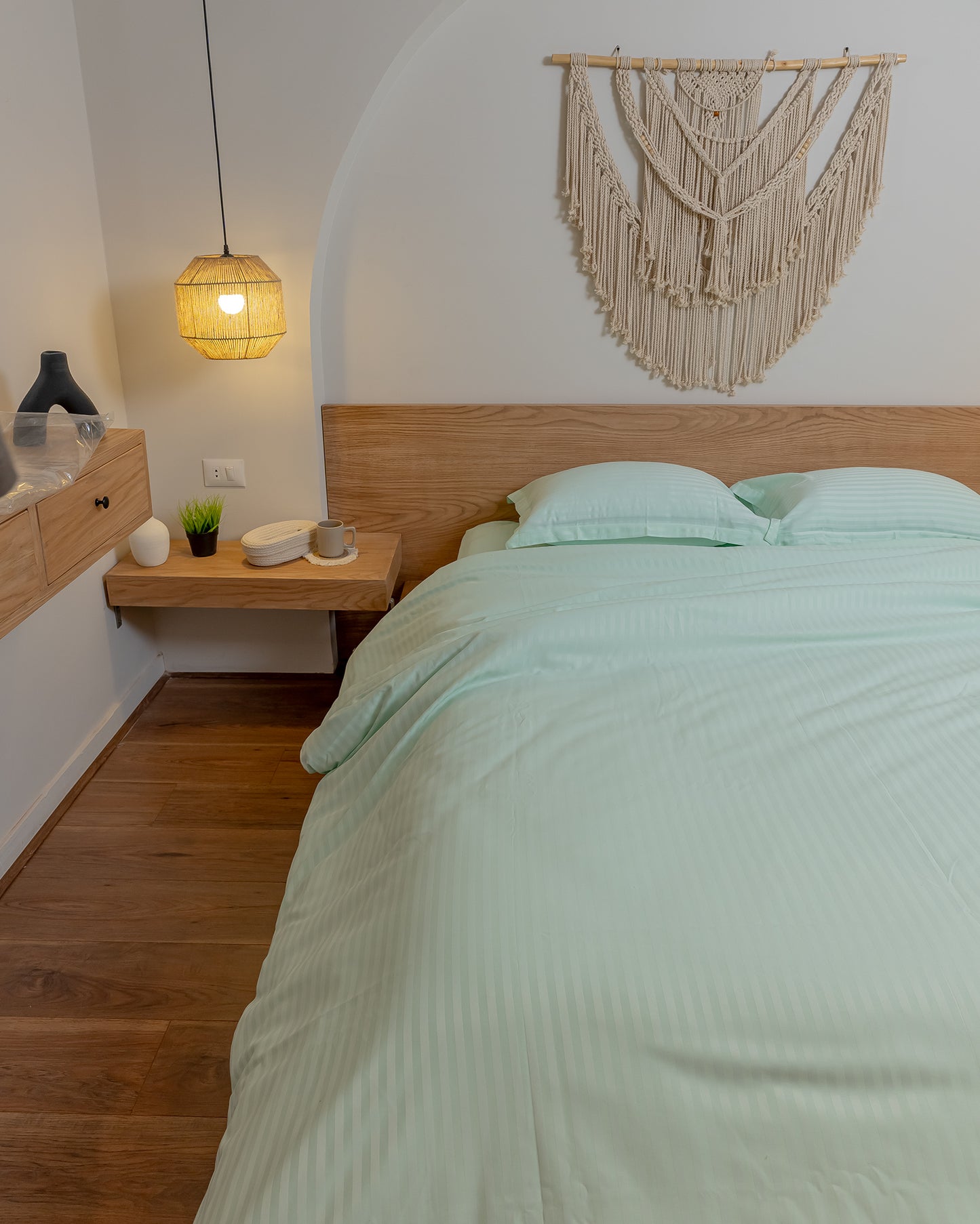 MINT stripe duvet cover