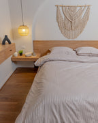 CHAMPAGNE stripe duvet cover