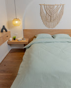 PISTACHIO stripe duvet cover