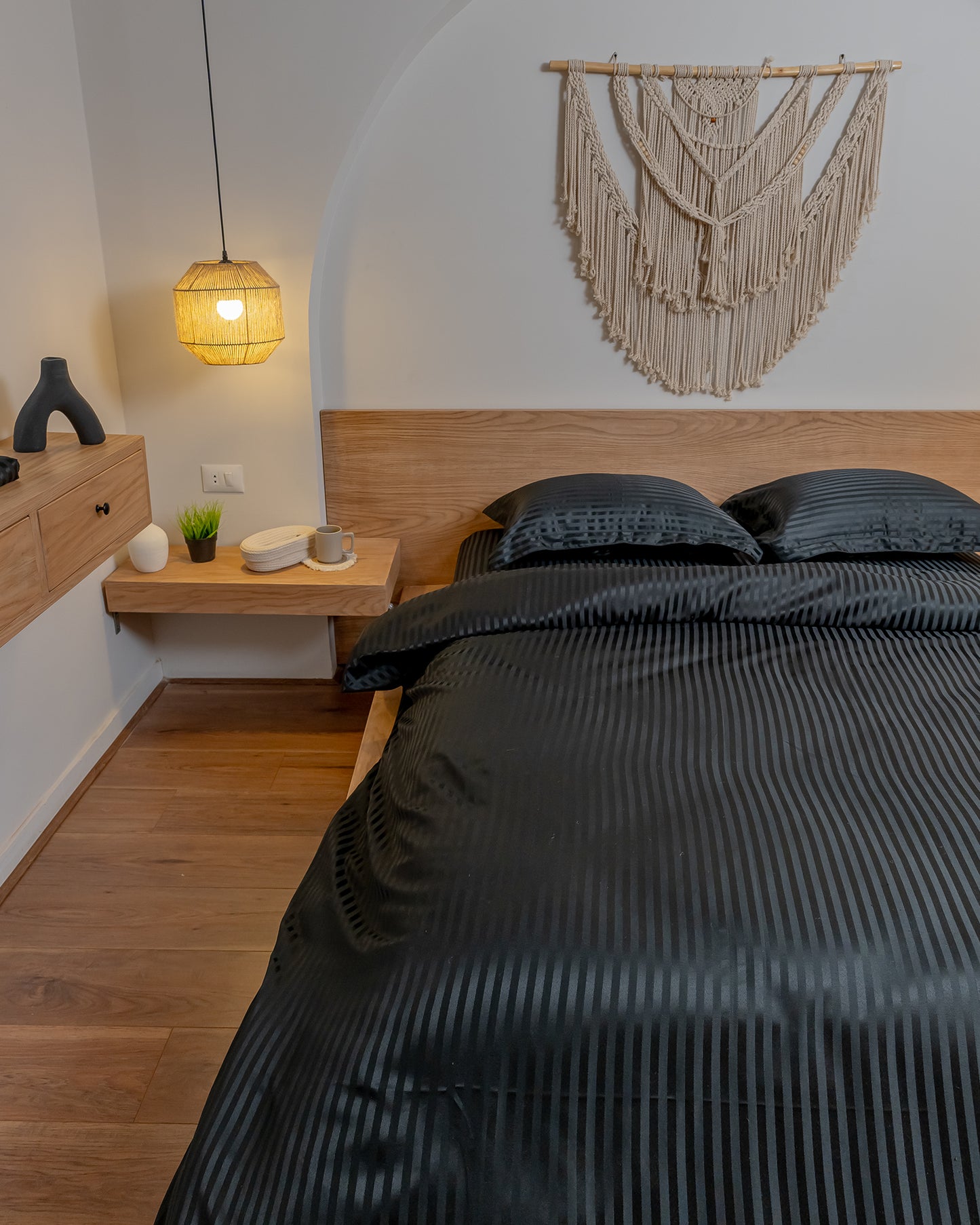 BLACK stripe duvet cover