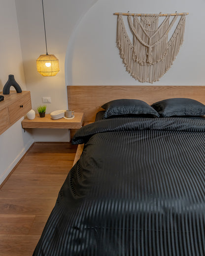 BLACK stripe duvet cover