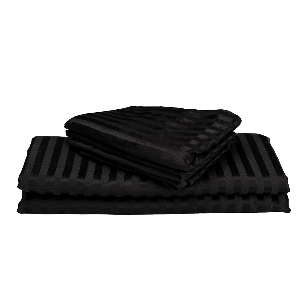 BLACK stripe bedsheet
