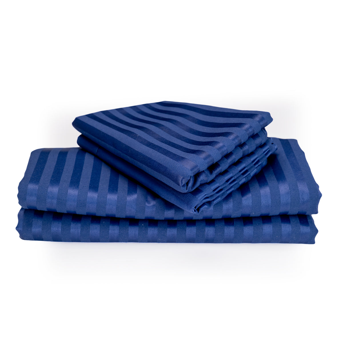 MIDNIGHT BLUE stripe bedsheet