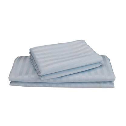 ICE BLUE stripe bedsheet