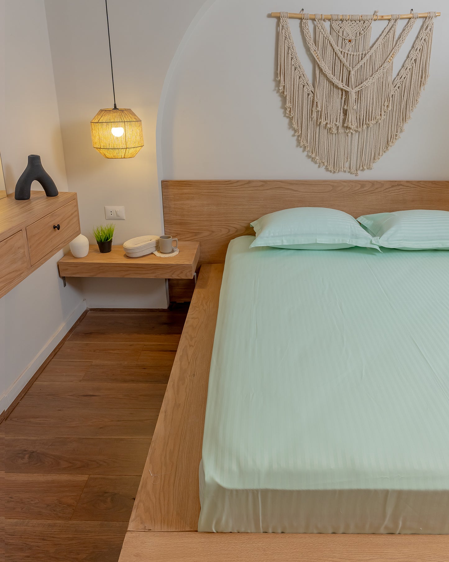 MINT stripe bedsheet