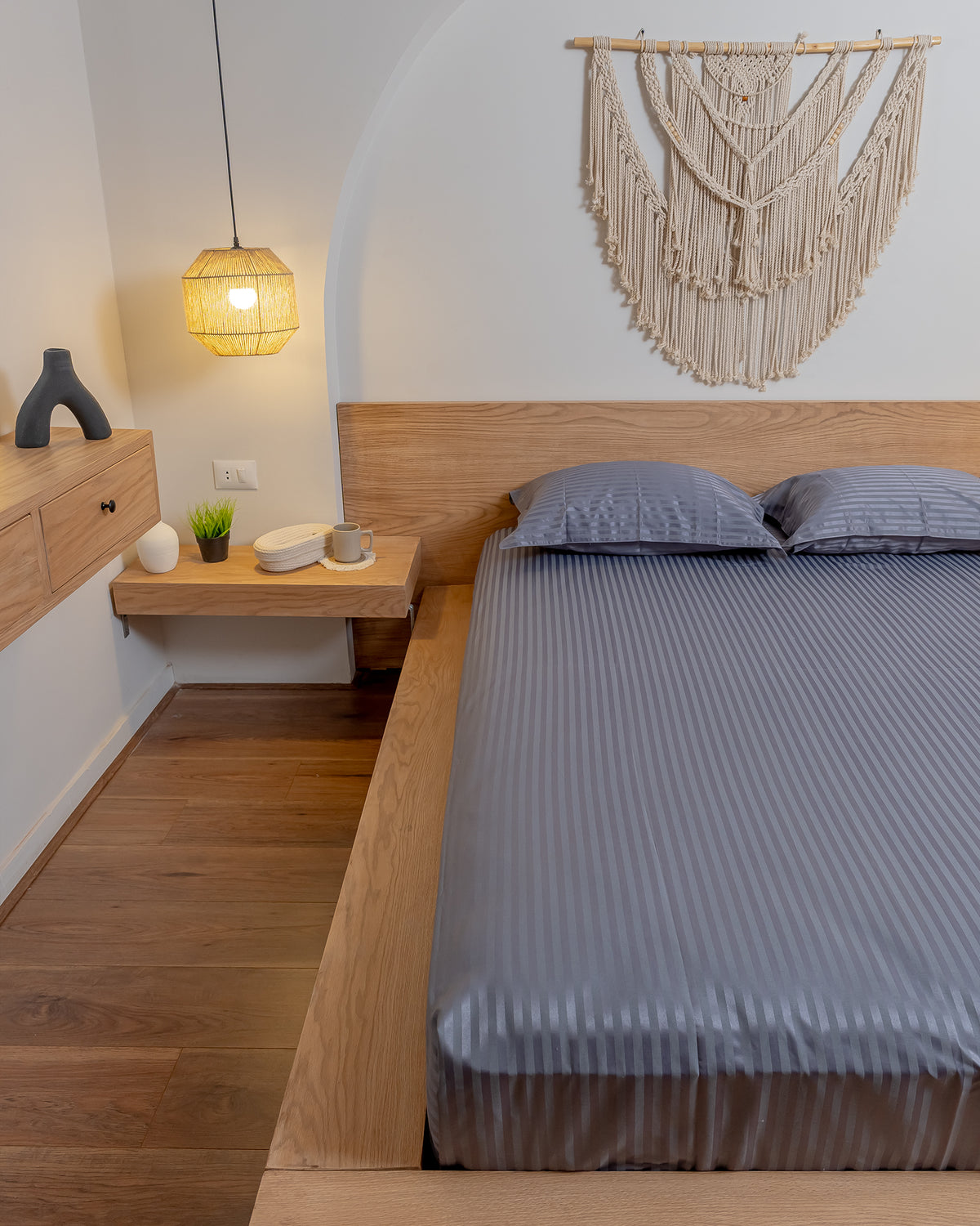ASH stripe bedsheet