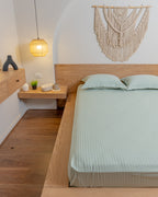 PISTACHIO stripe bedsheet