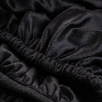 BLACK Plain Velvet Bedsheet