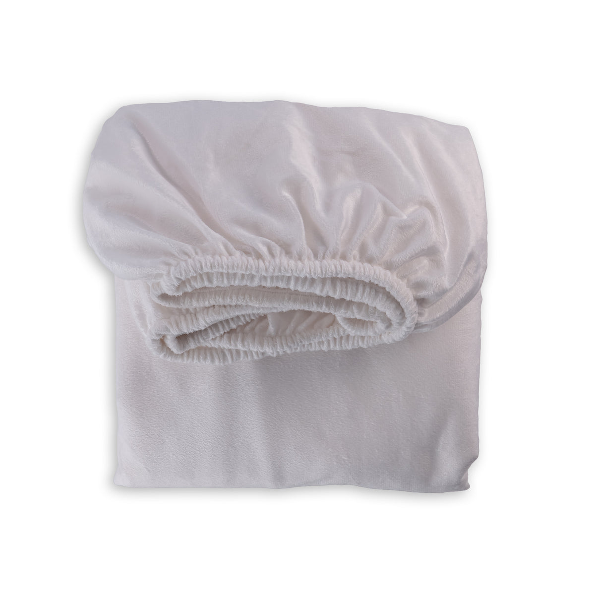 WHITE Plain Velvet Bedsheet