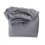 GREY Plain Velvet Bedsheet