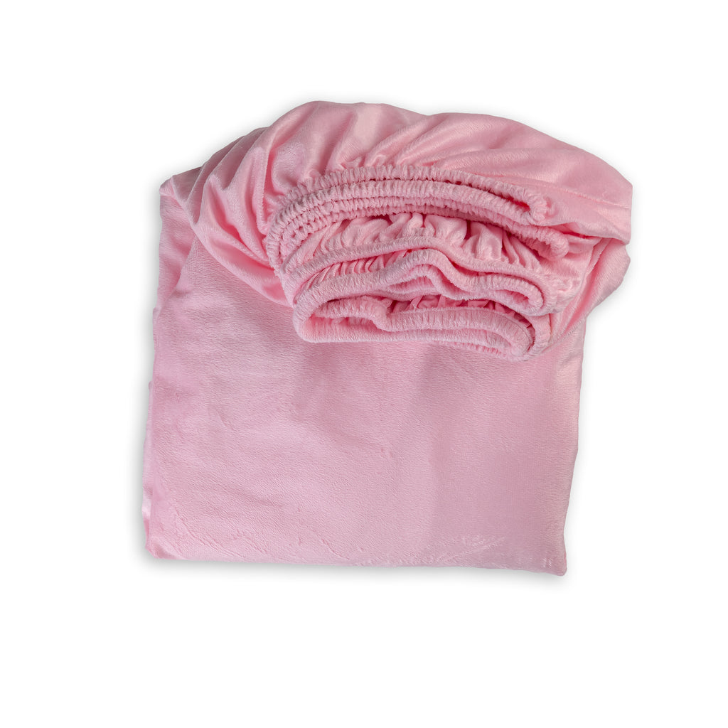 FLAMINGO Plain Velvet Bedsheet
