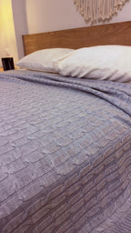 CLOUD Knitted Cotton Throw Blanket