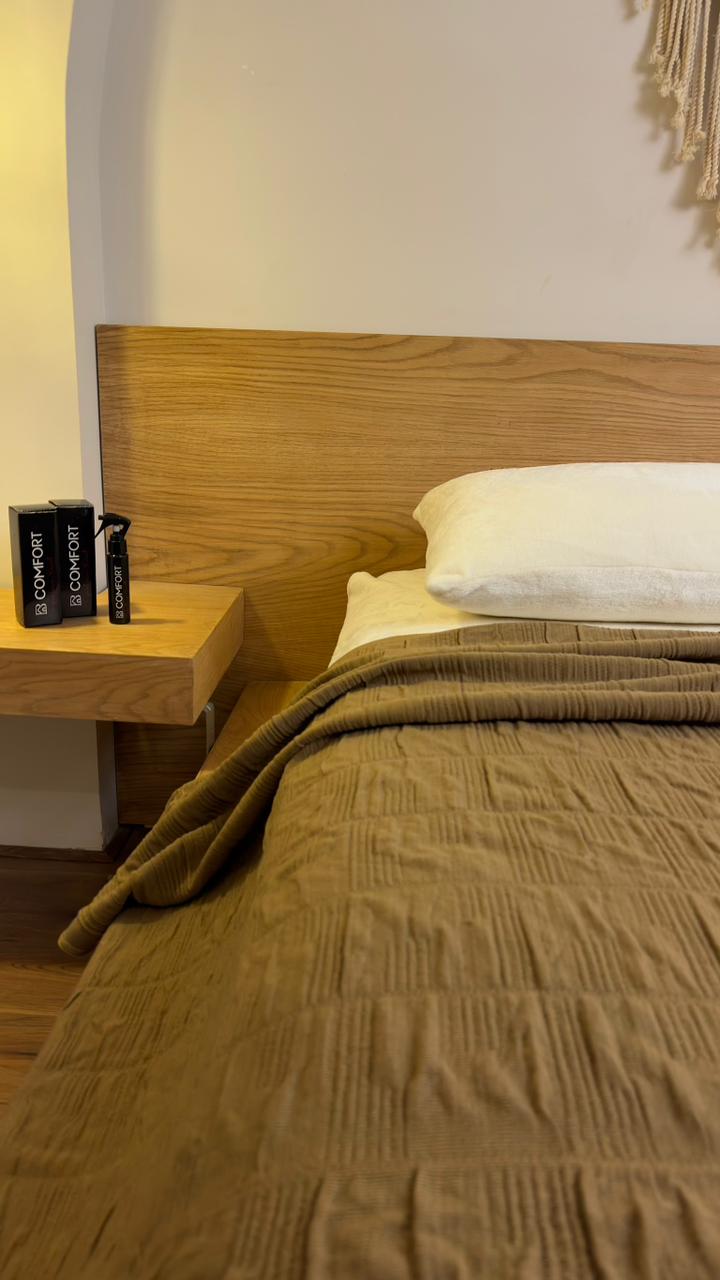 HAZEL CALMA Cotton Throw Blanket