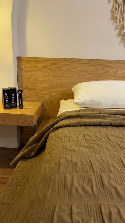 HAZEL CALMA Cotton Throw Blanket