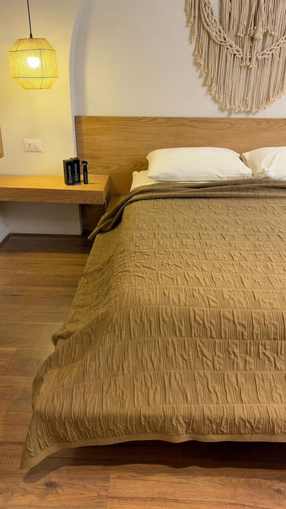 HAZEL CALMA Cotton Throw Blanket