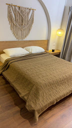 HAZEL CALMA Cotton Throw Blanket