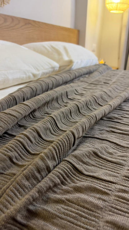 CLOUD CALMA Cotton Throw Blanket