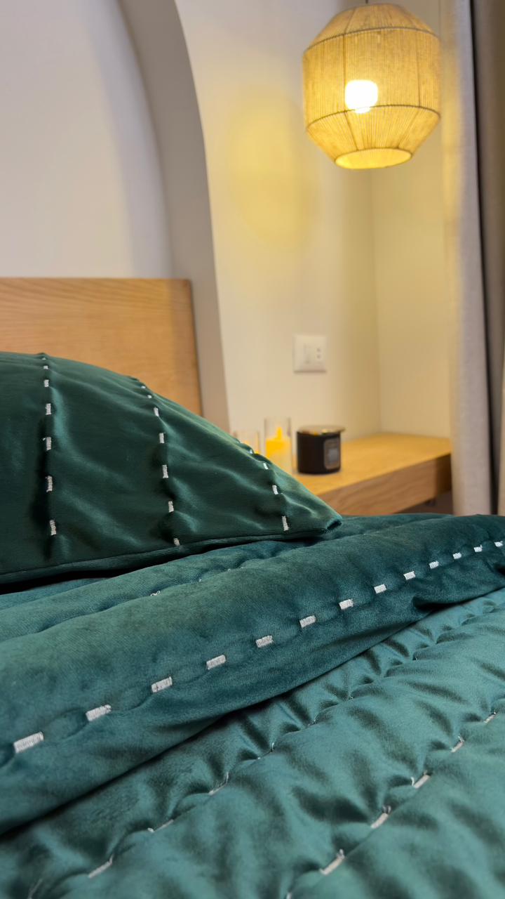 DASH Embroidered Velvet Duvet