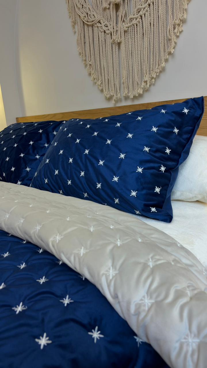 GALAXY STARS Embroidered Velvet Duvet