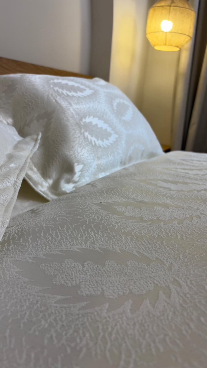 SOFT AMBER chenille duvet cover