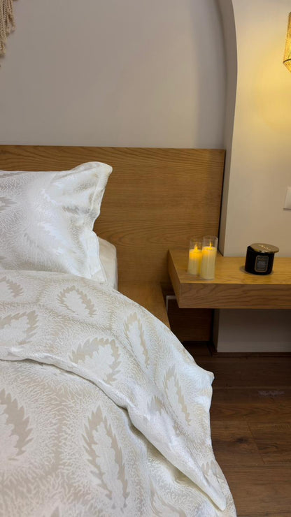 SOFT AMBER chenille duvet cover