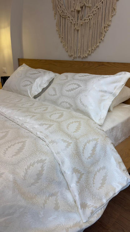 SOFT AMBER chenille duvet cover