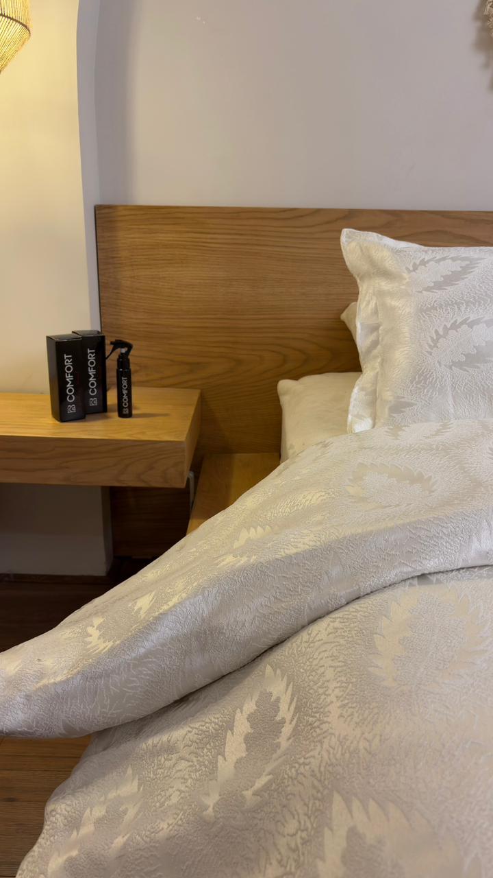 SOFT AMBER chenille duvet cover