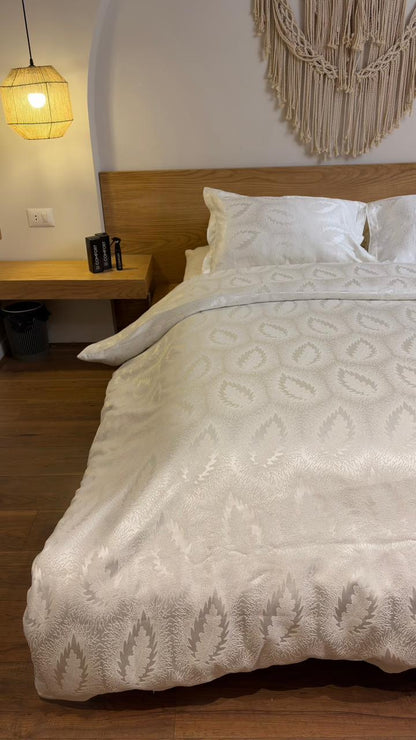 SOFT AMBER chenille duvet cover