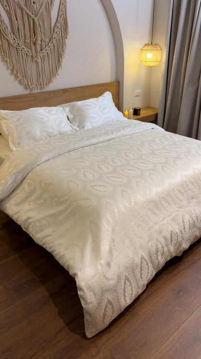 SOFT AMBER chenille duvet cover