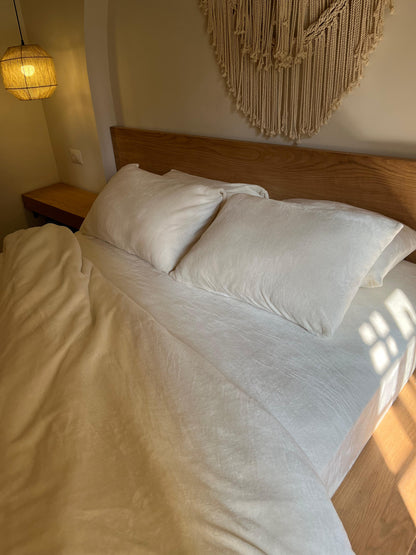 COCONUT Plain Flannel Duvet Cover