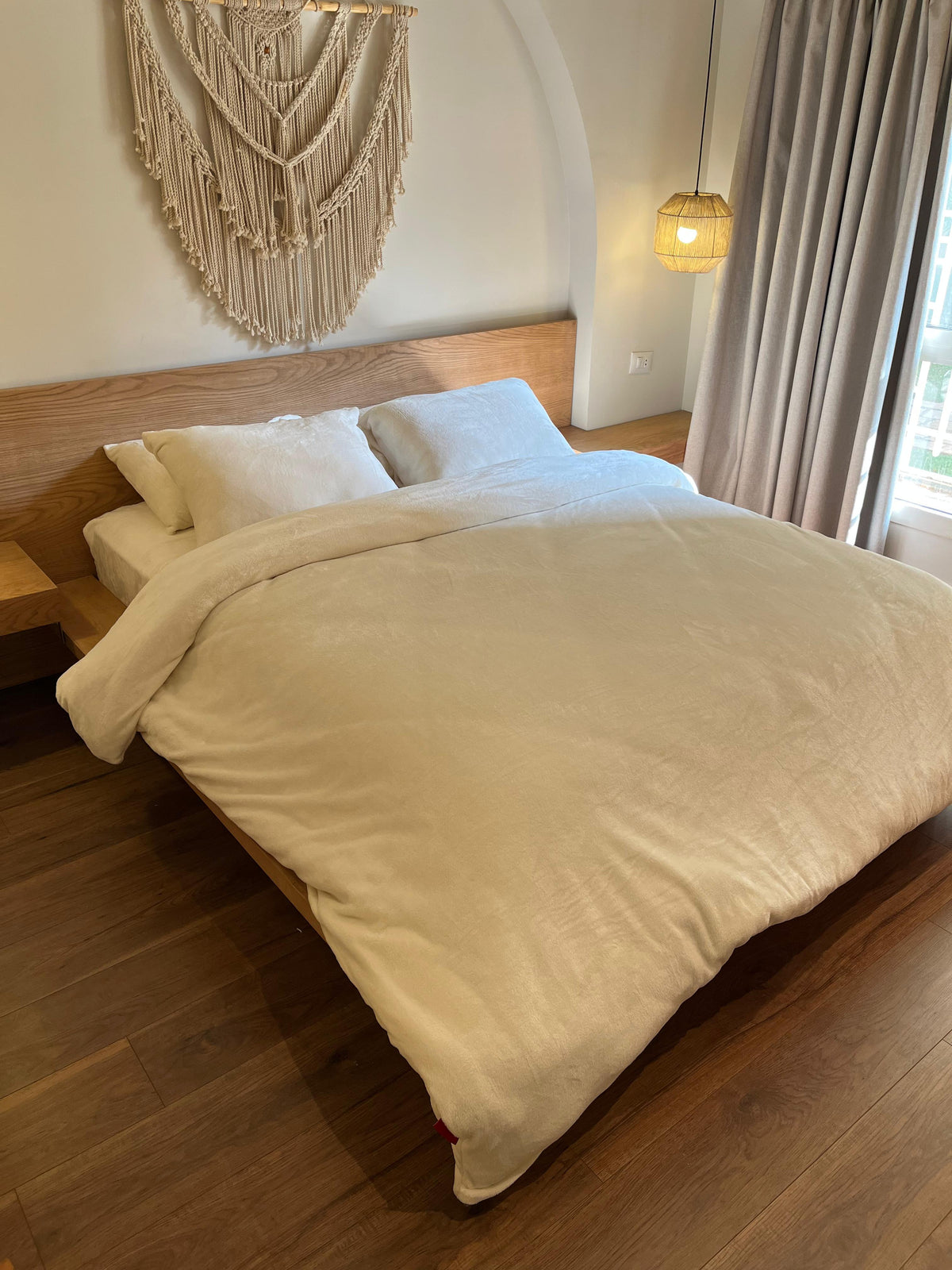 COCONUT Plain Flannel Duvet Cover