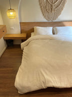 COCONUT Plain Flannel Duvet Cover