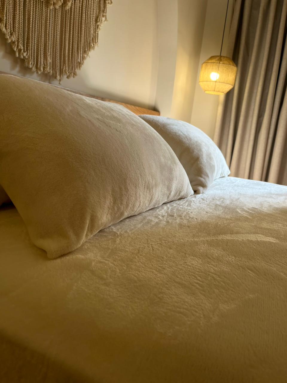COCONUT Plain Flannel Bedsheet