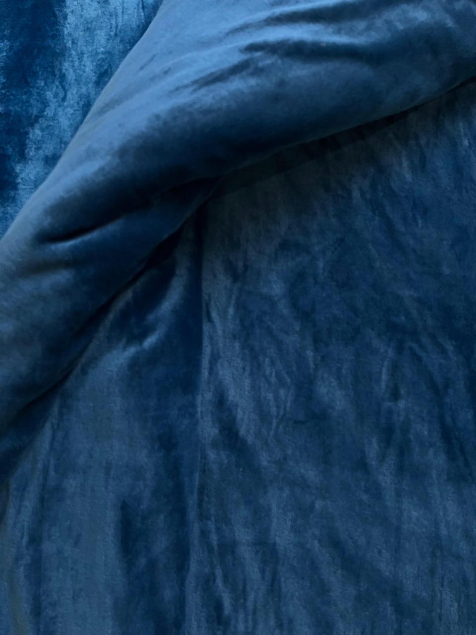 NAVY Plain Flannel Duvet Cover