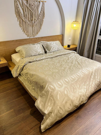 DEEP AMBER chenille duvet cover