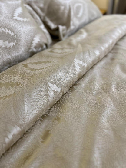 DEEP AMBER chenille duvet cover