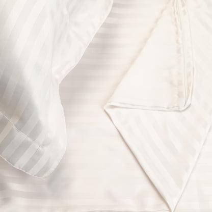 WHITE stripe duvet cover