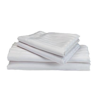 WHITE stripe bedsheet
