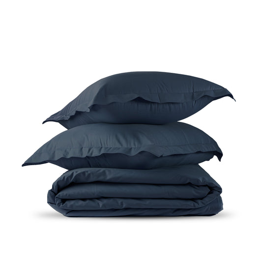 STORM GREY cotton duvet cover