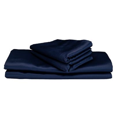 SWISS BLUE oxford silky cotton bedsheet